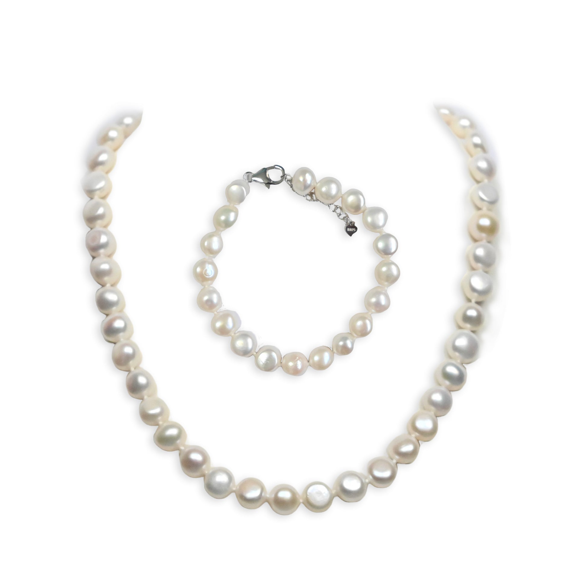 Freshwater Pearl Necklace Bracelet set