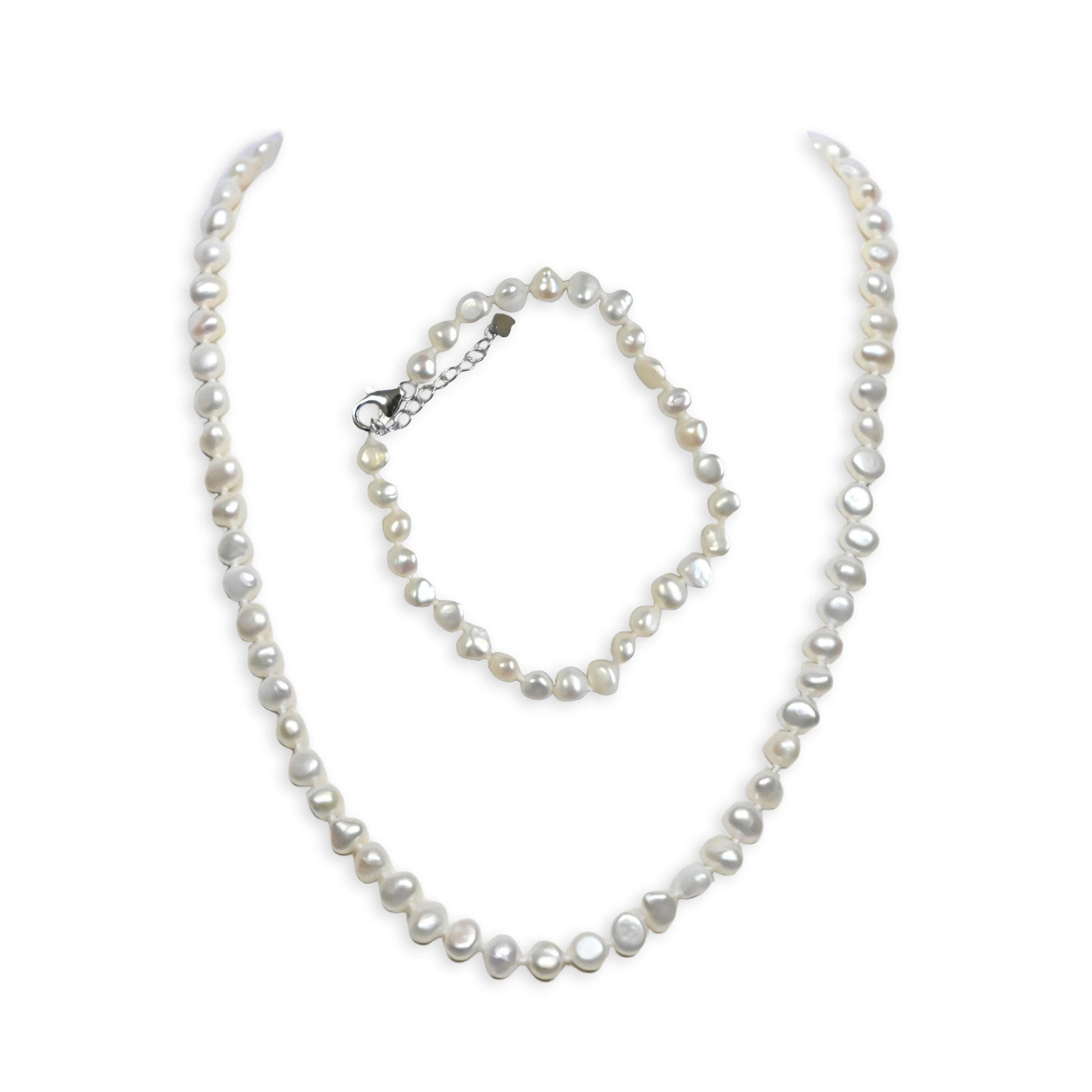 Freshwater Pearl Necklace Bracelet set