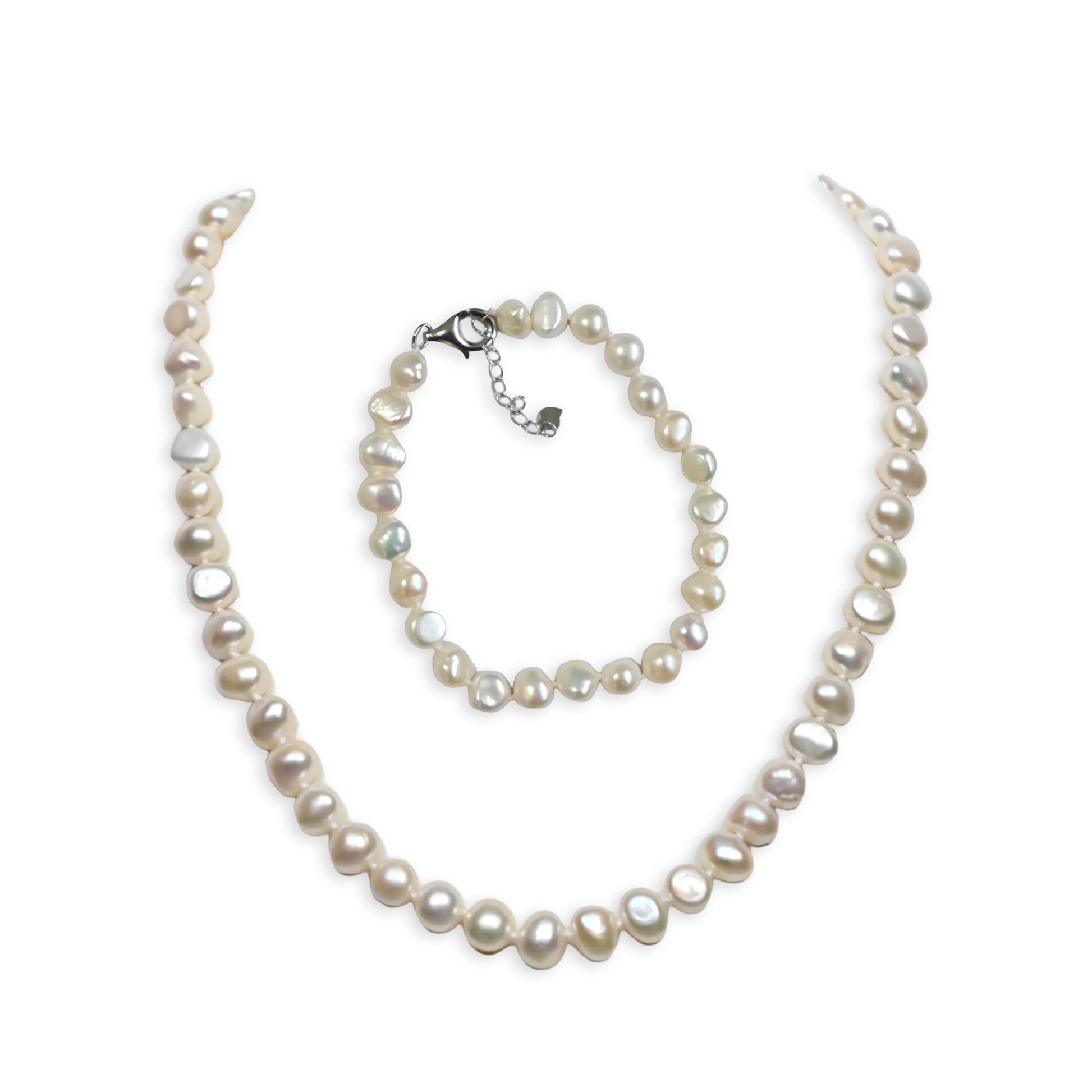 Freshwater Pearl Necklace Bracelet set
