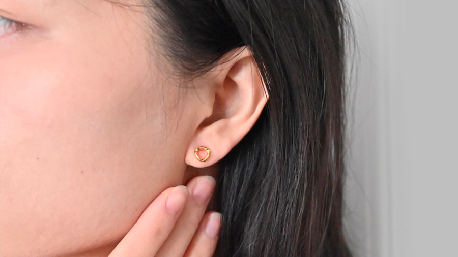 Solid Gold Earrings