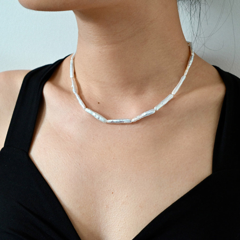 Stick Freshwater Pearl Necklace