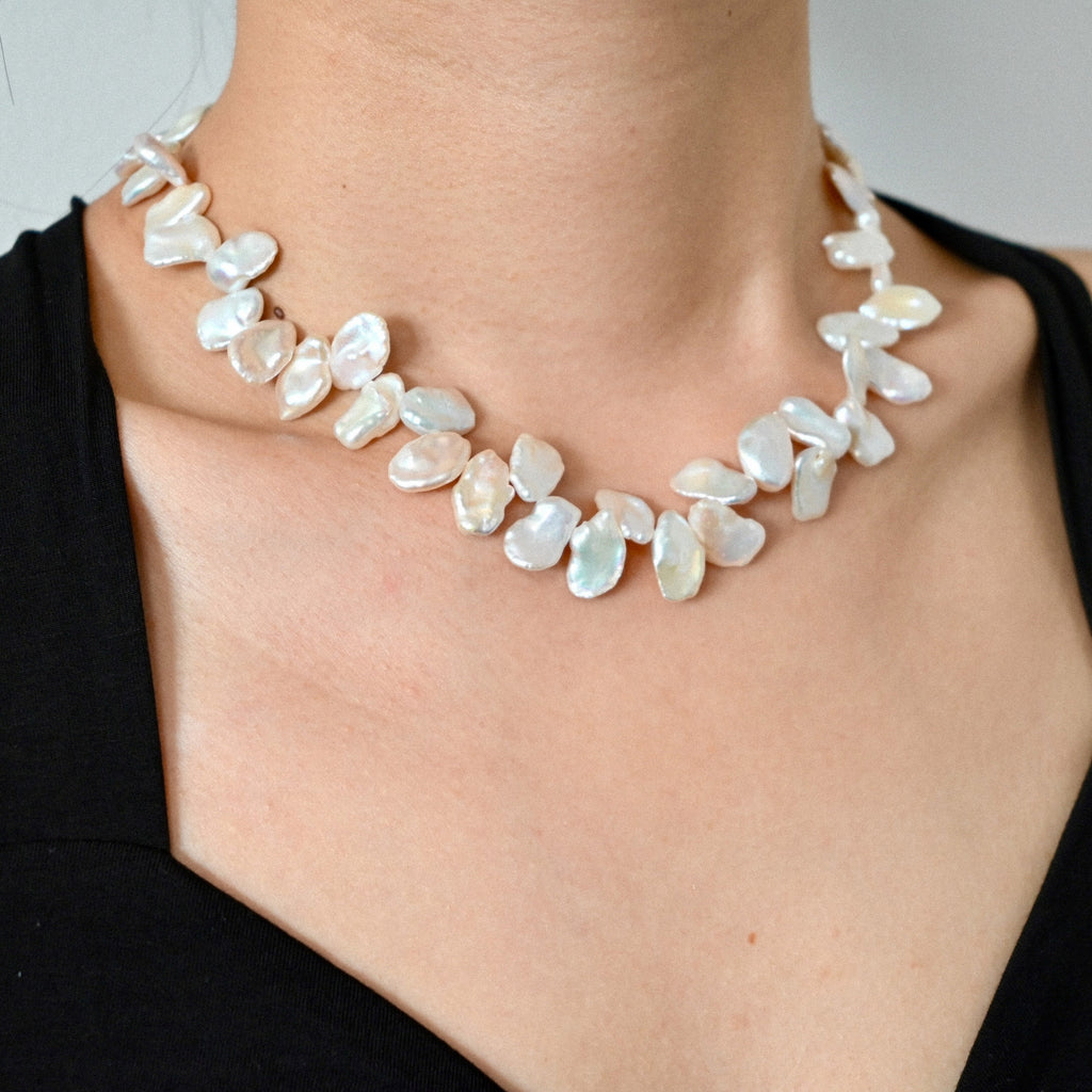 Baroque Flat Pearl Necklace
