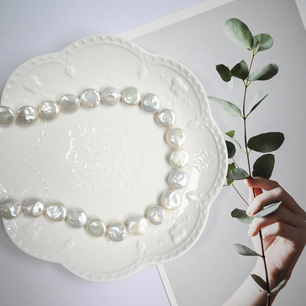 Coin Freshwater Pearl Necklace