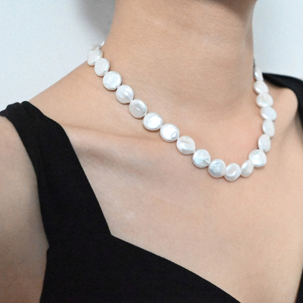 Coin Freshwater Pearl Necklace
