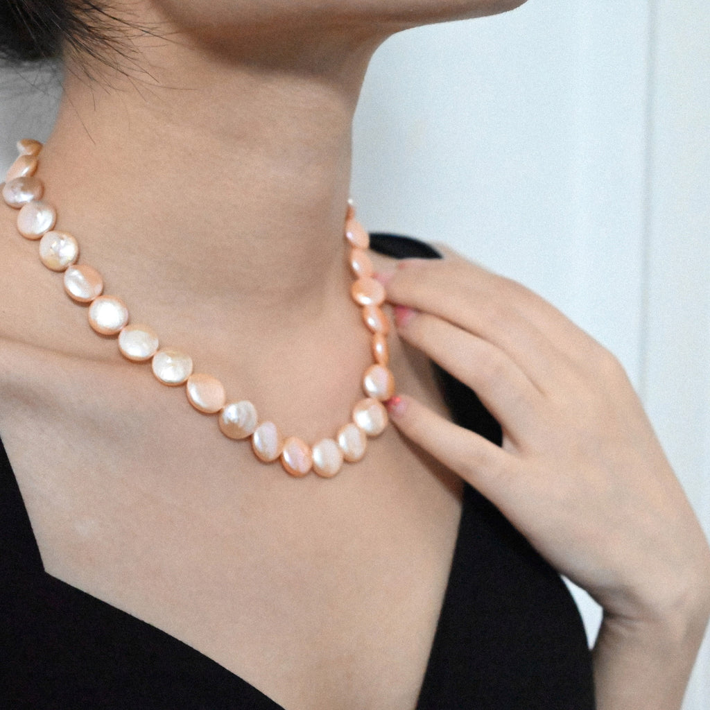 Coin Freshwater Pearl Necklace