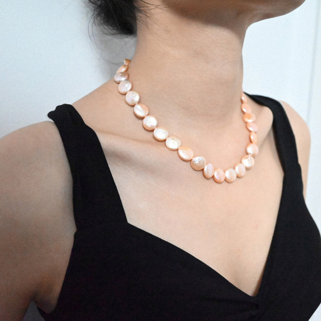 Coin Freshwater Pearl Necklace