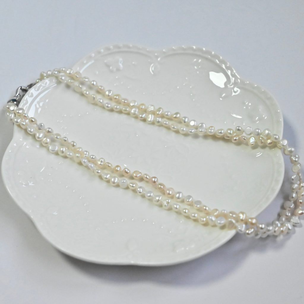 Freshwater Pearl Necklace - Double Strands