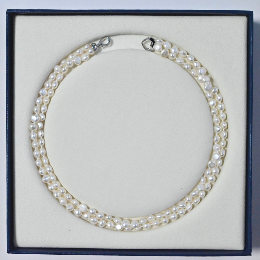 Freshwater Pearl Necklace - Double Strands