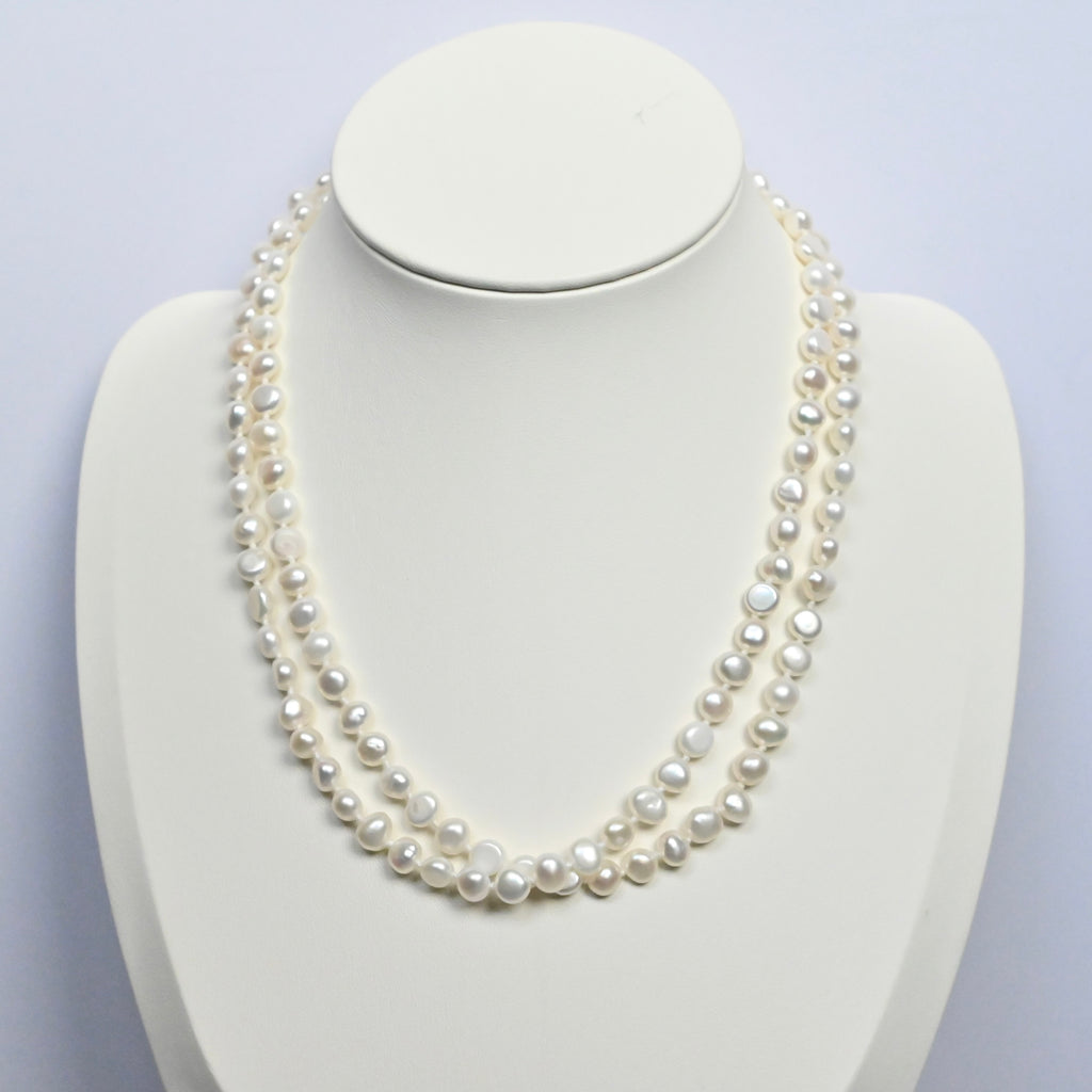 Freshwater Pearl Necklace - Double Strands
