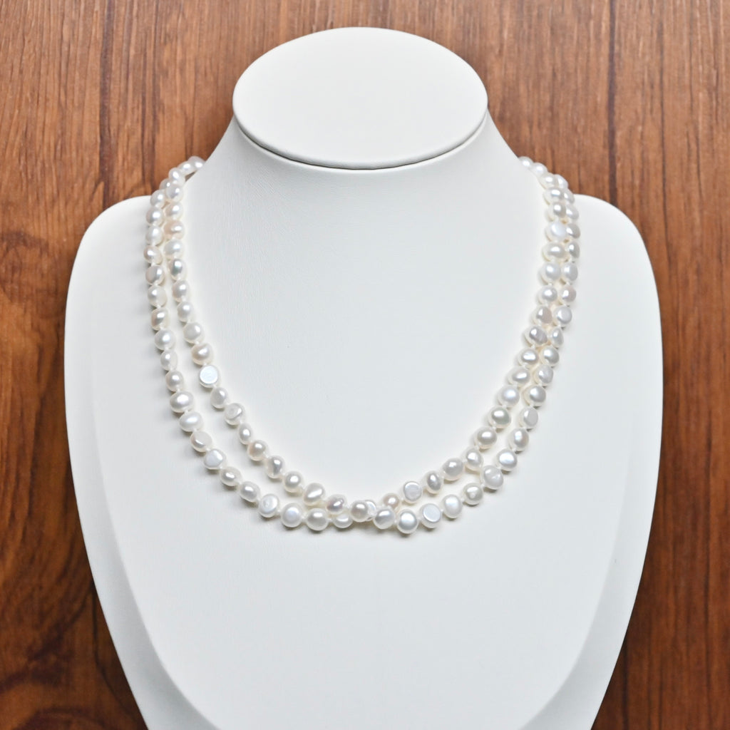 Freshwater Pearl Necklace - Double Strands