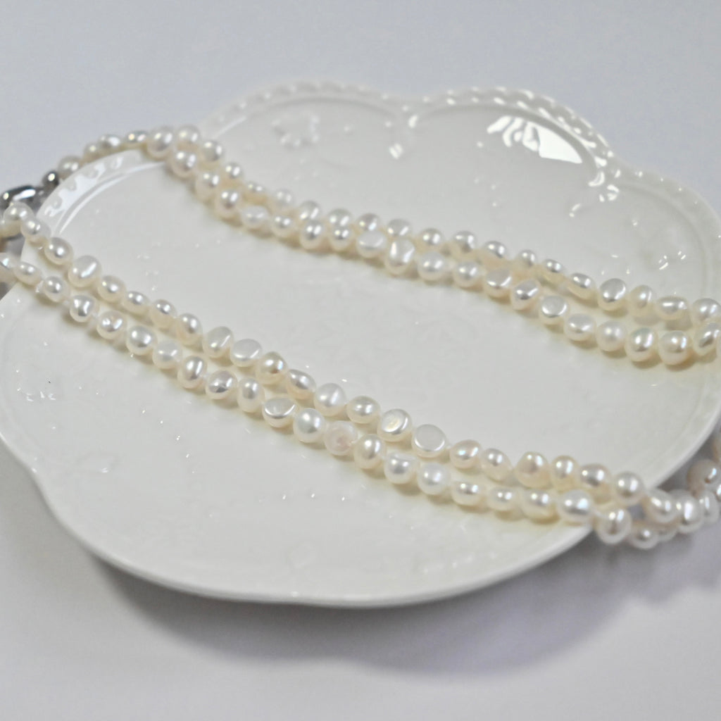 Freshwater Pearl Necklace - Double Strands