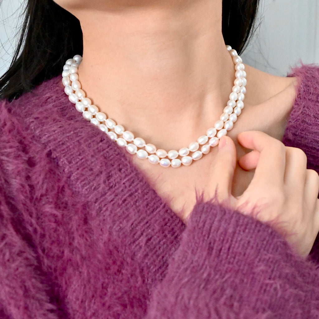 Freshwater Pearl Necklace - Double Strands