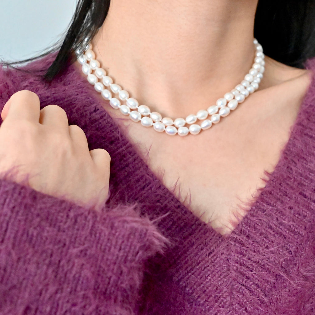 Freshwater Pearl Necklace - Double Strands