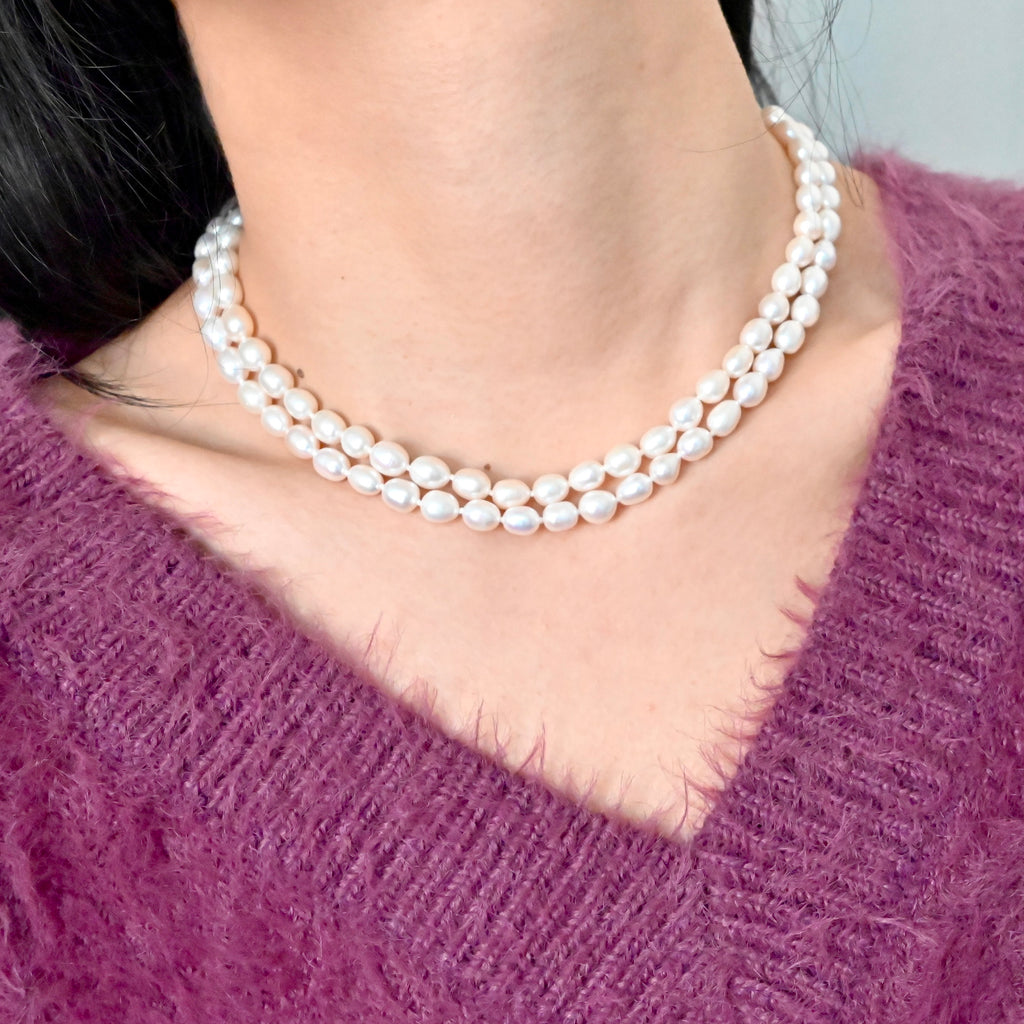Freshwater Pearl Necklace - Double Strands