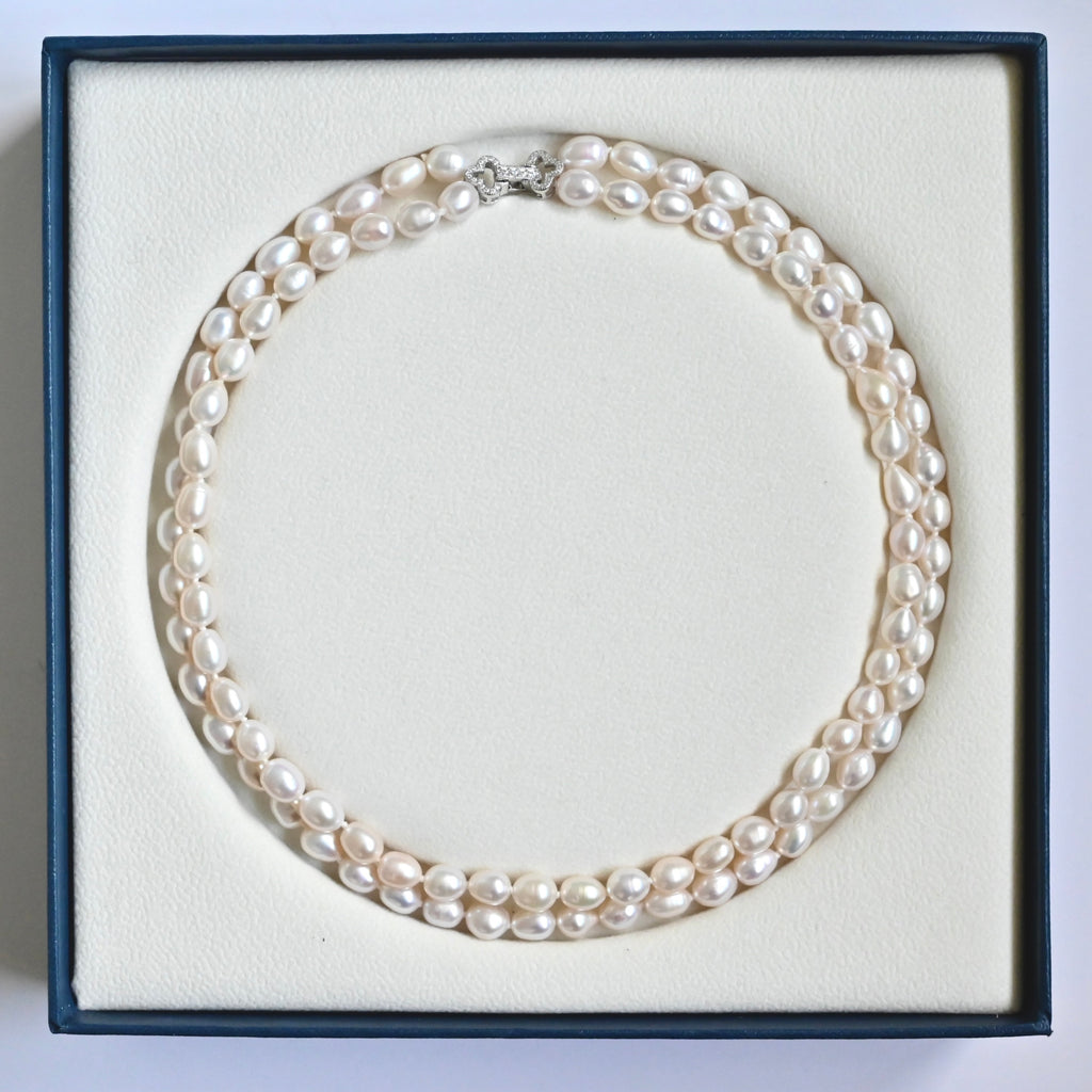 Freshwater Pearl Necklace - Double Strands