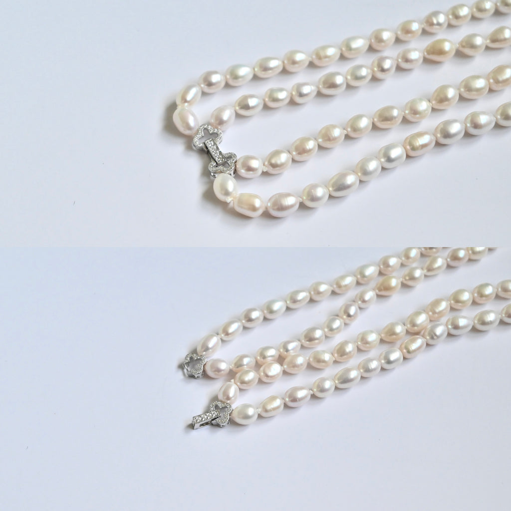 Freshwater Pearl Necklace - Double Strands