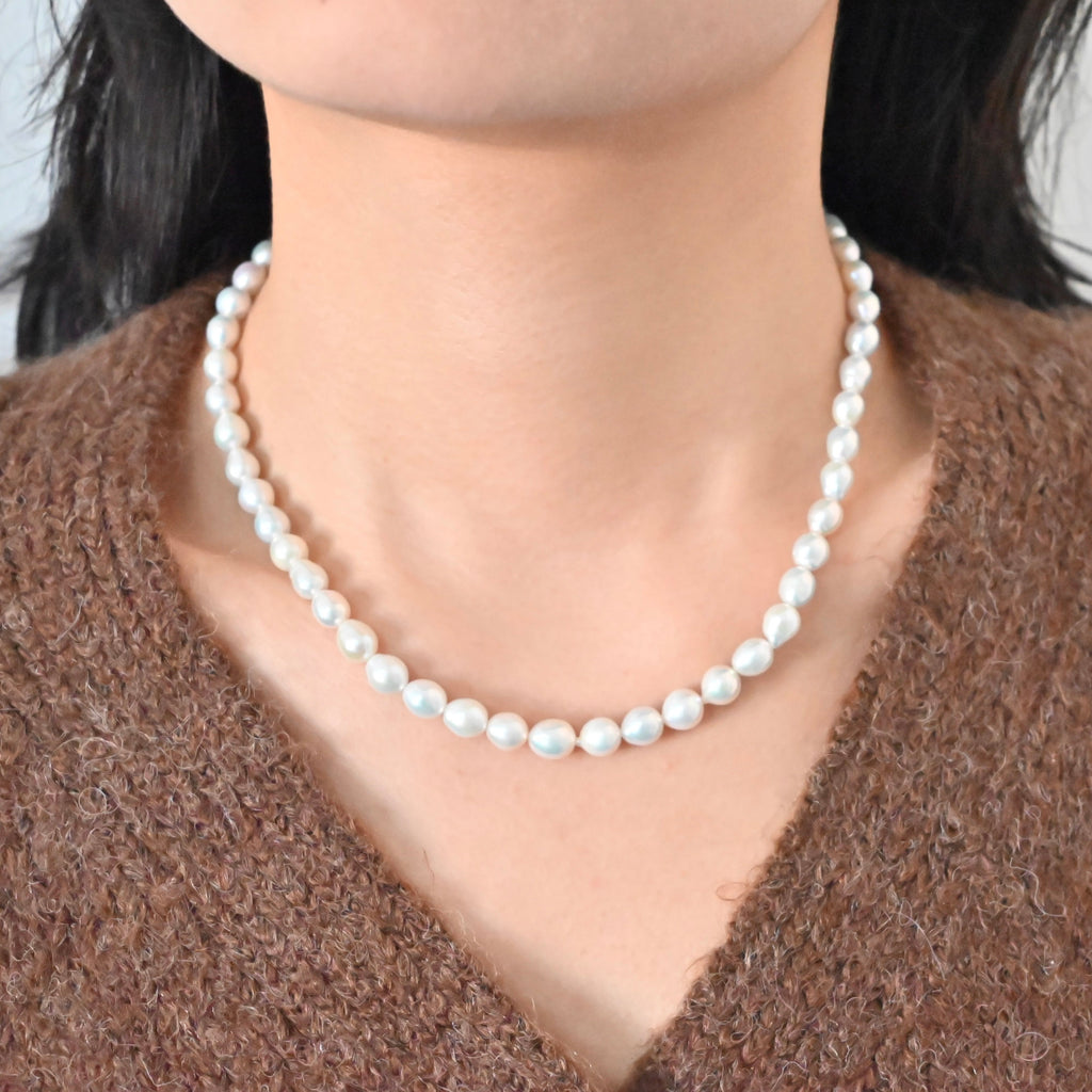 White Pearl Choker Necklace