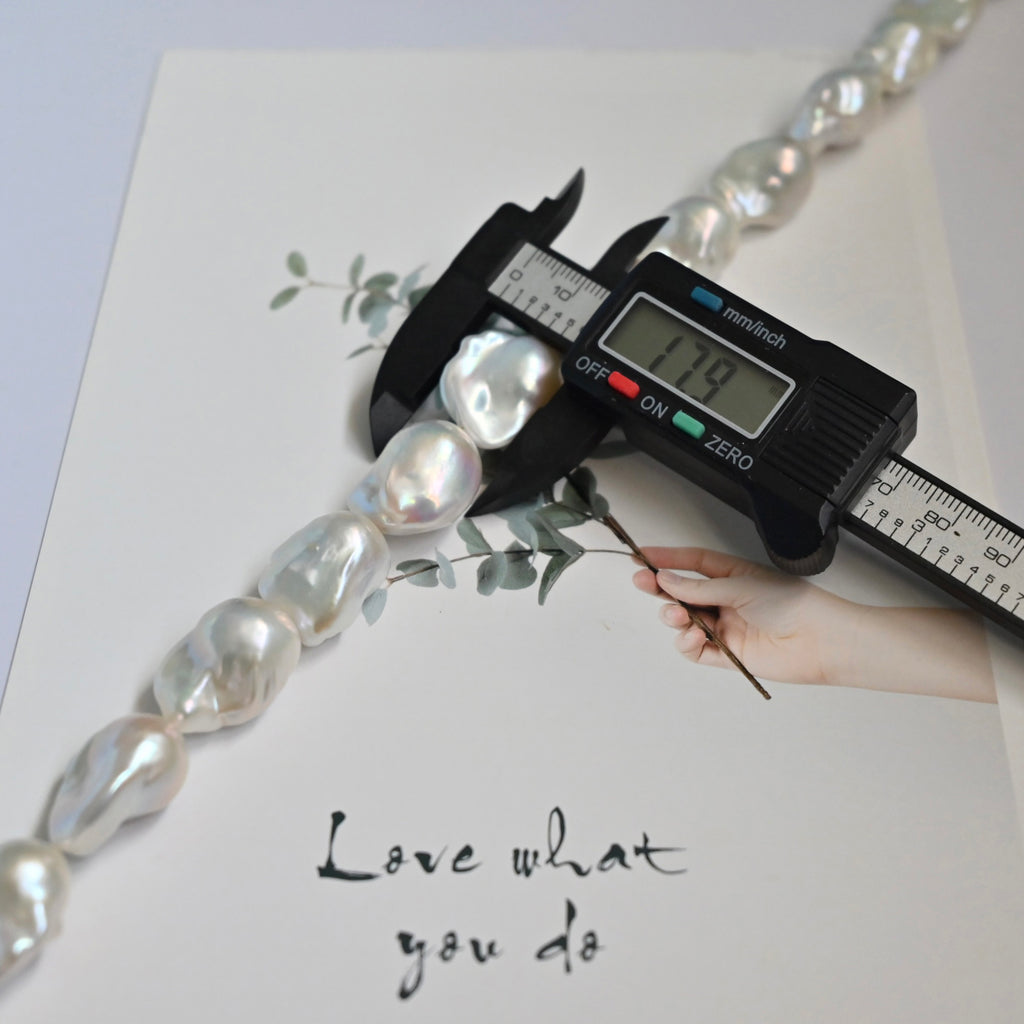 White Baroque Pearl Necklace
