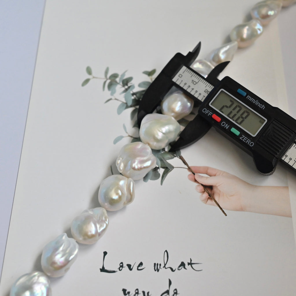 White Baroque Pearl Necklace