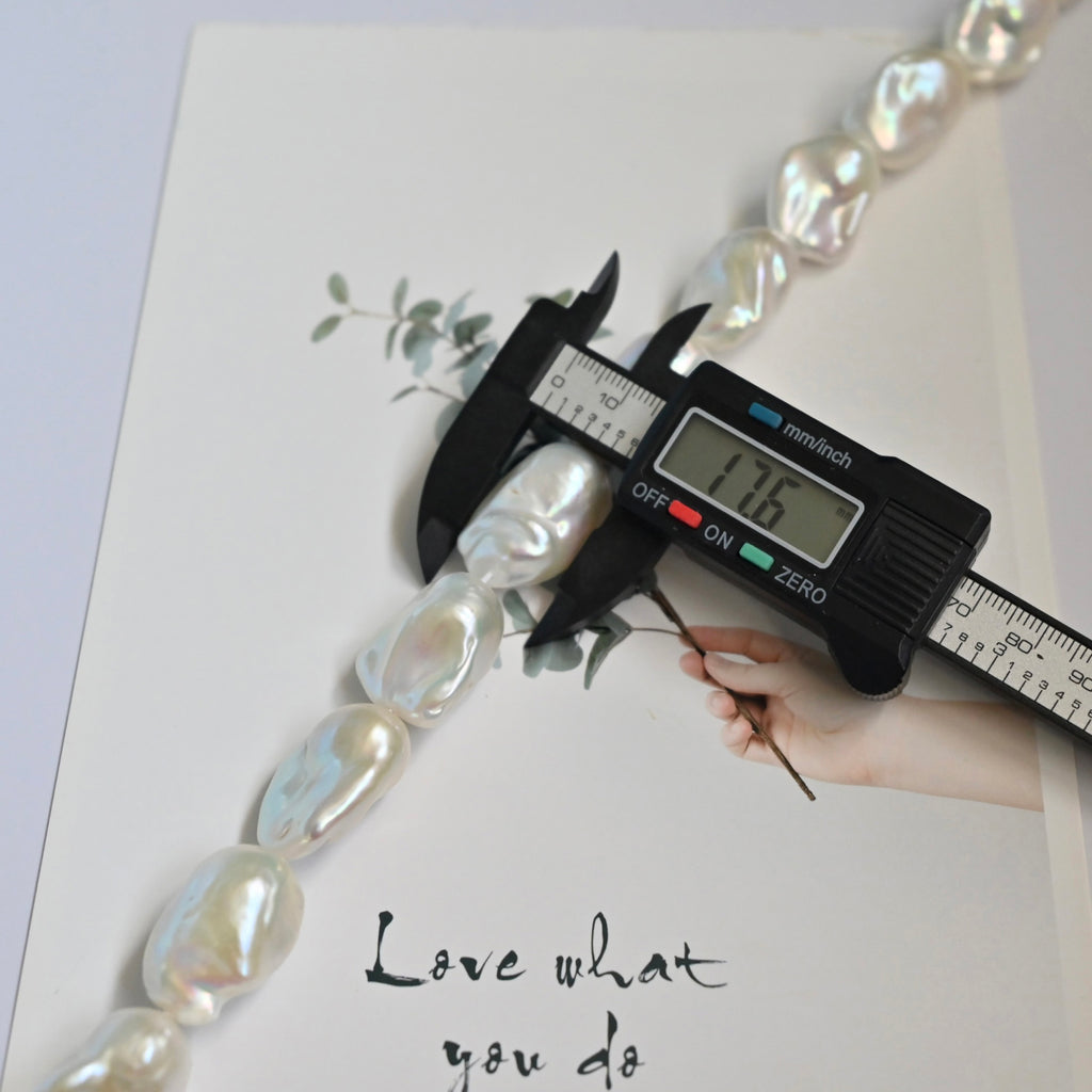 White Baroque Pearl Necklace