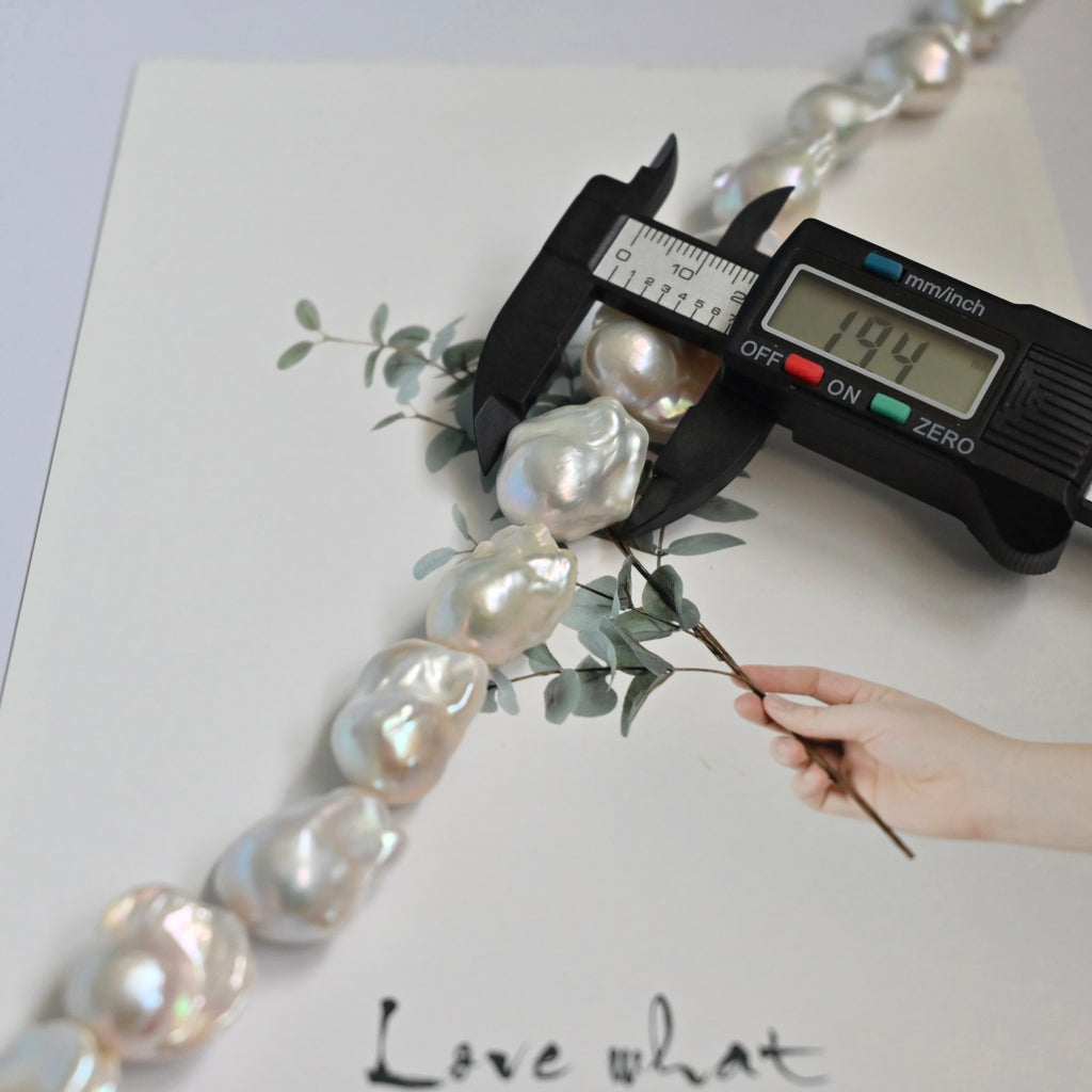 White Baroque Pearl Necklace