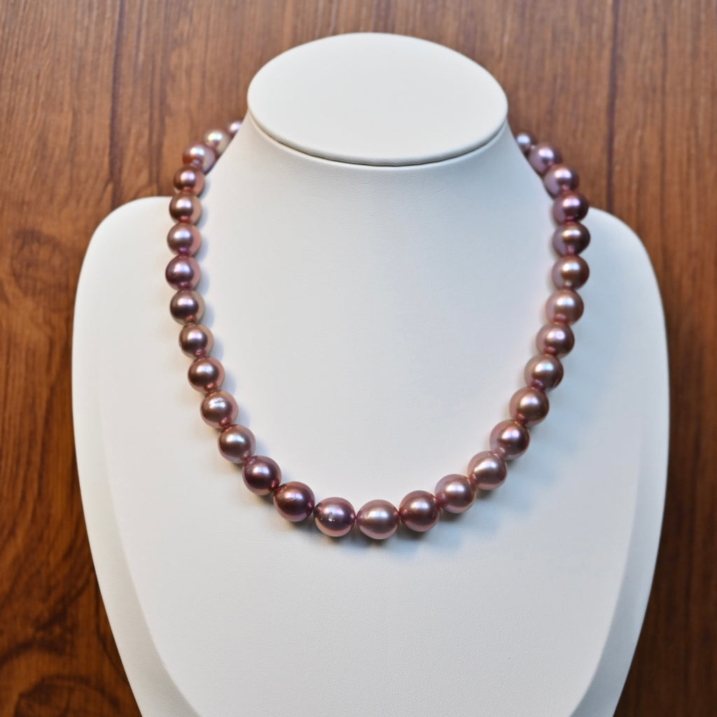 Purple Freshwater Pearl Necklace