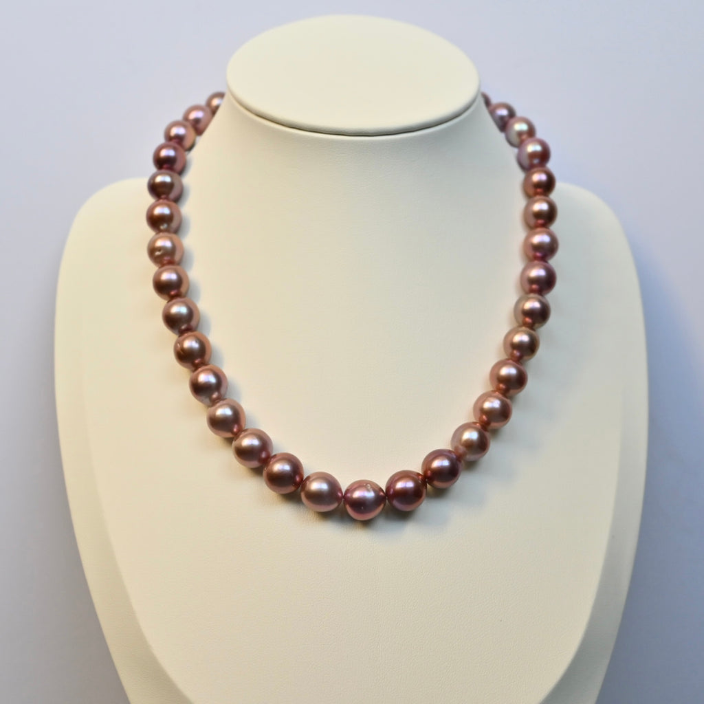 Purple Freshwater Pearl Necklace