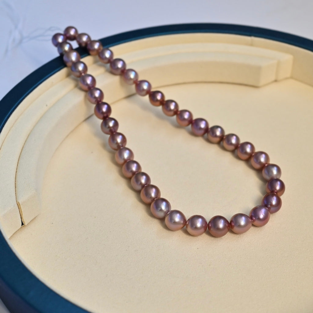 Purple Freshwater Pearl Necklace