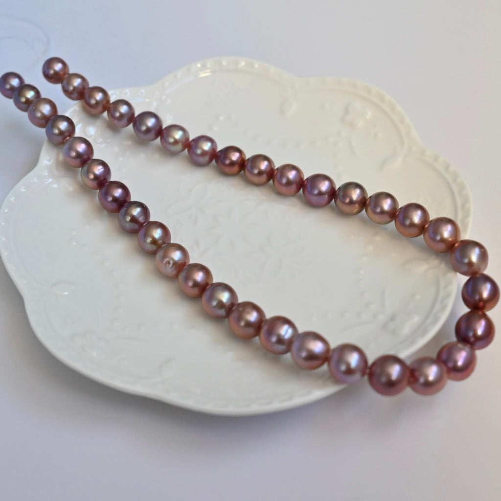Purple Freshwater Pearl Necklace