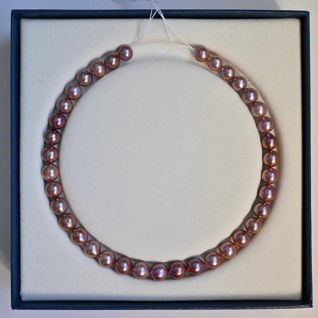 Purple Freshwater Pearl Necklace