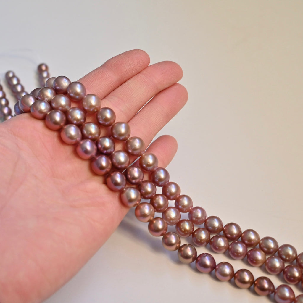 Purple Freshwater Pearl Necklace