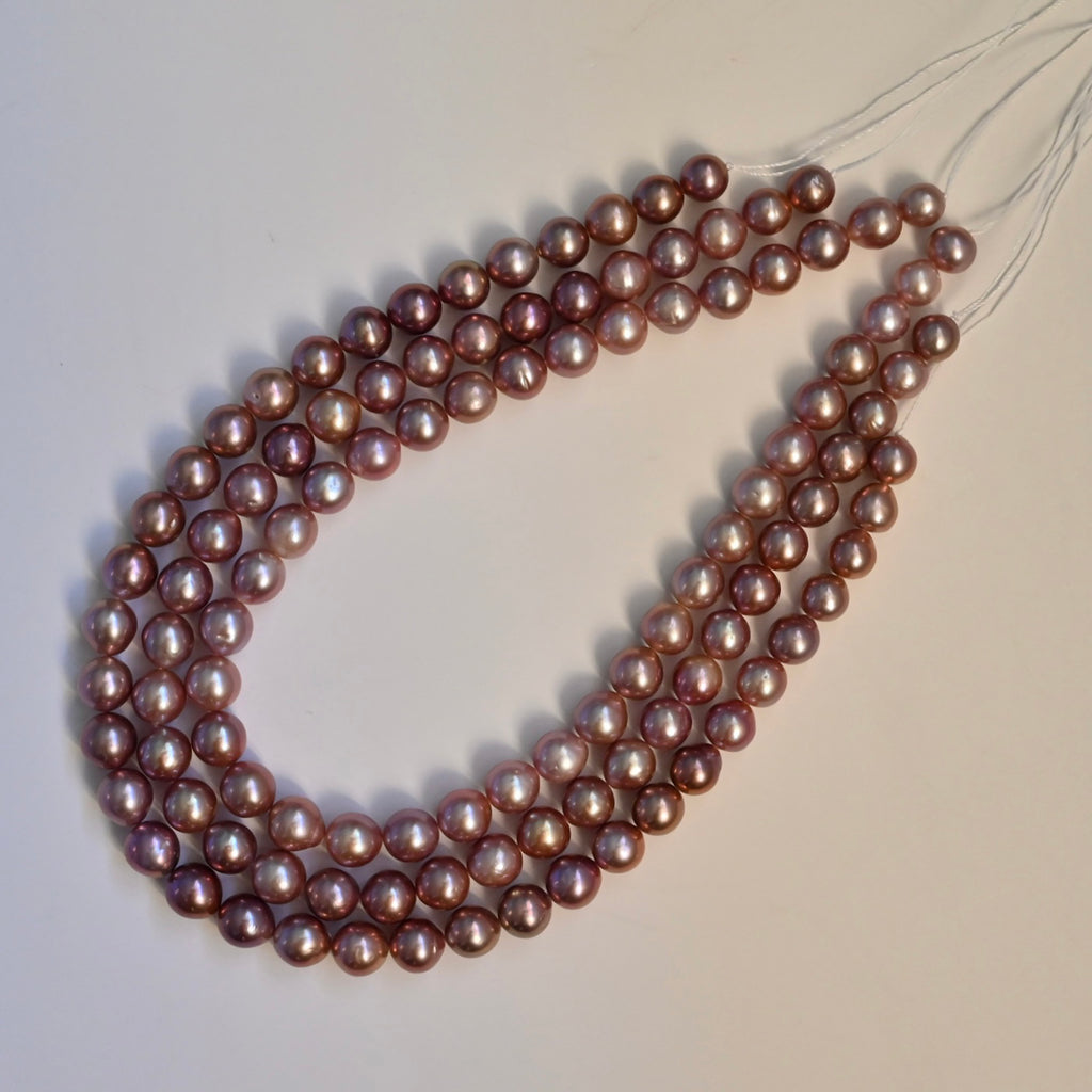Purple Freshwater Pearl Necklace