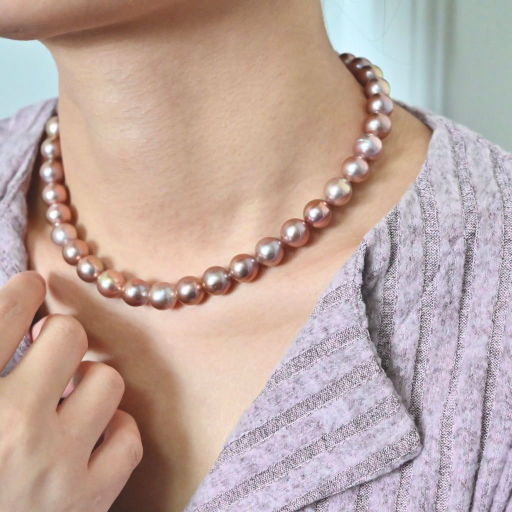 Light Purple Freshwater Pearl Necklace