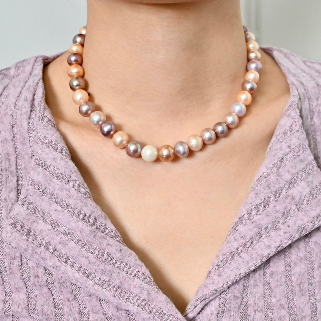 Mixed Color Freshwater Pearl Necklace