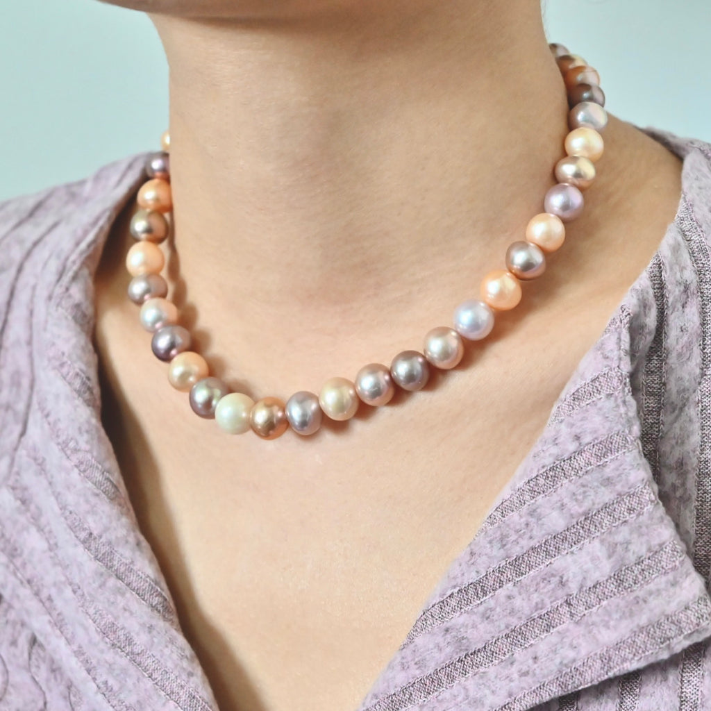 Mixed Color Freshwater Pearl Necklace