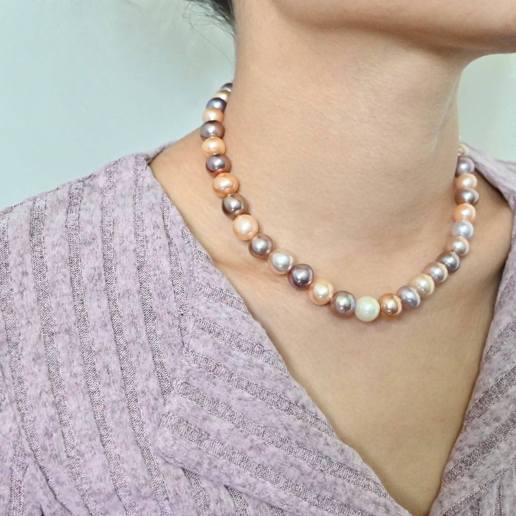 Mixed Color Freshwater Pearl Necklace