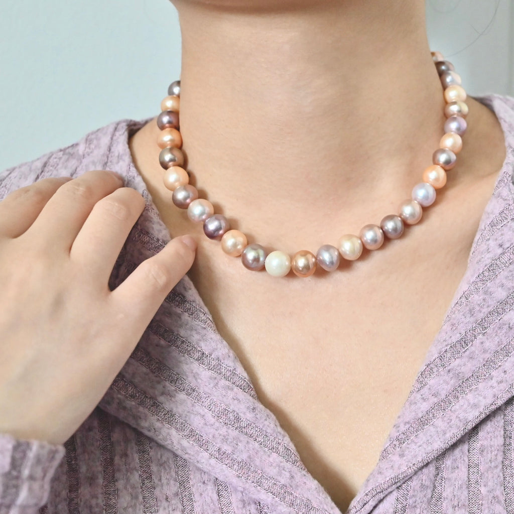 Mixed Color Freshwater Pearl Necklace