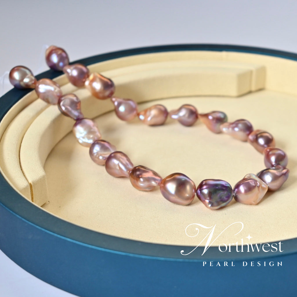 Purple Baroque Pearl Necklace