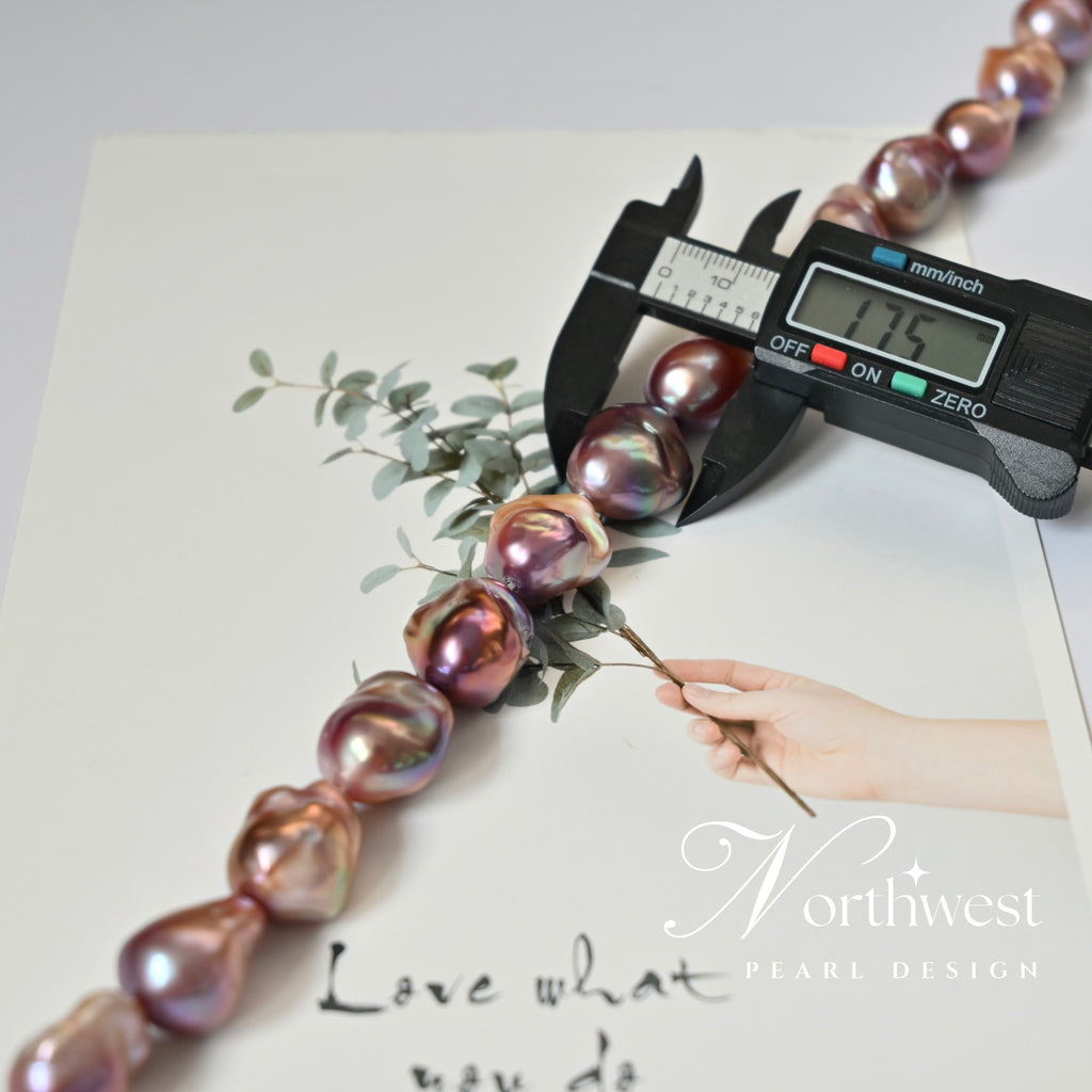 Purple Baroque Pearl Necklace