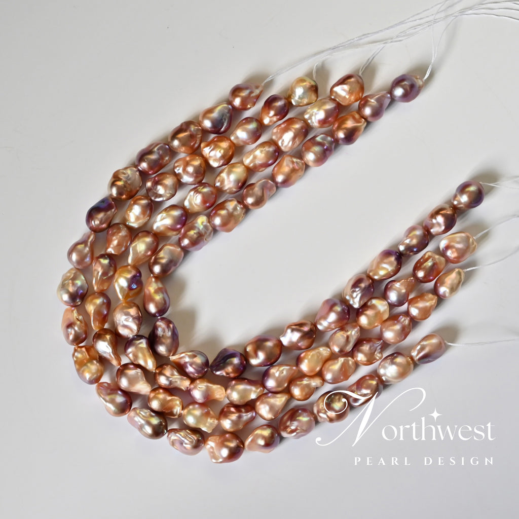 Purple Baroque Pearl Necklace