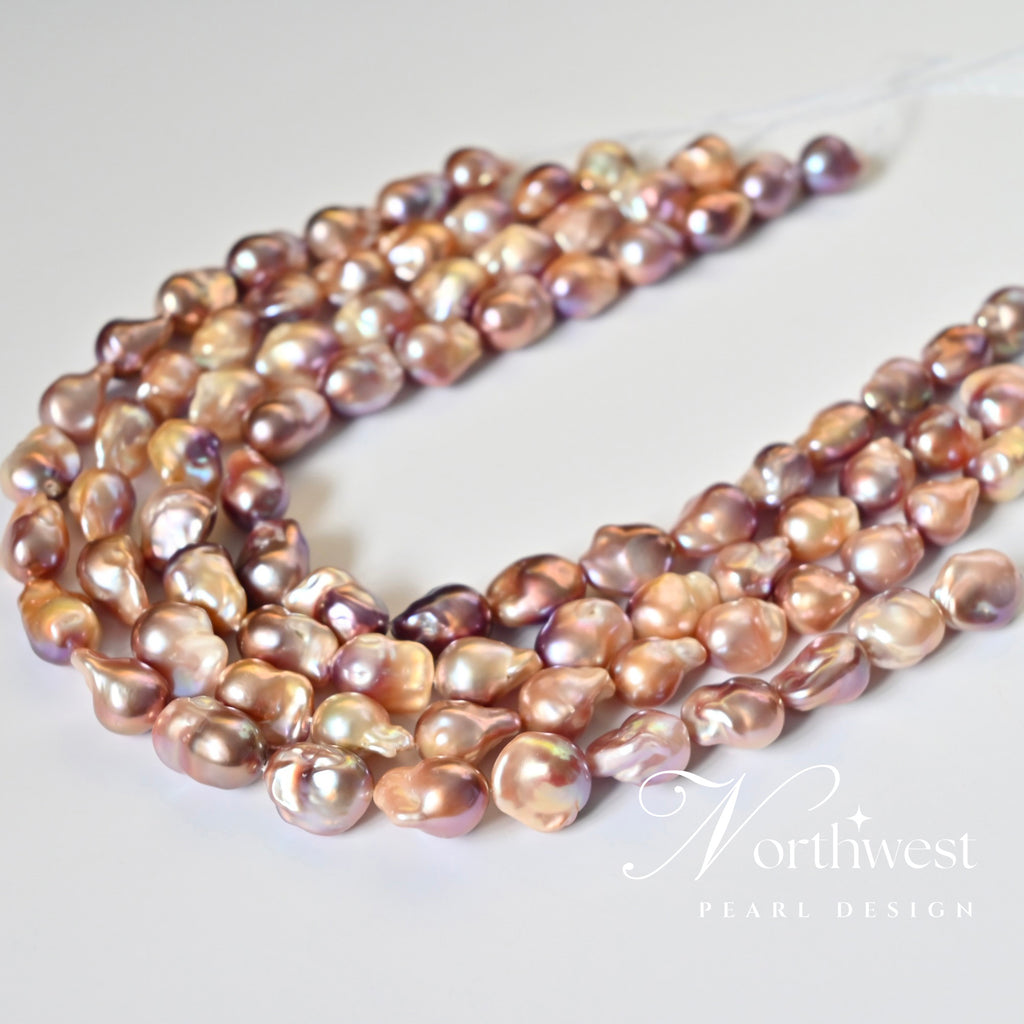 Purple Baroque Pearl Necklace