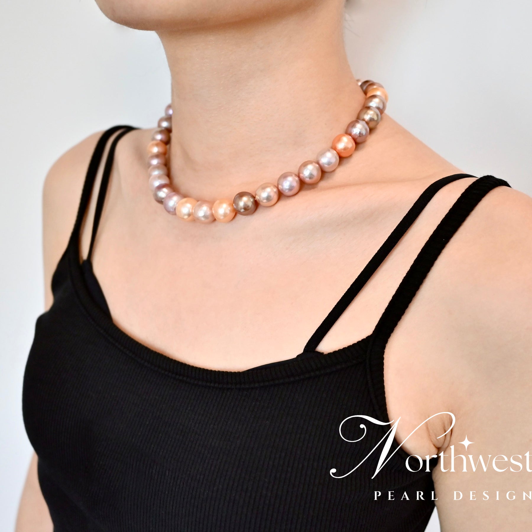 Mixed Color Freshwater Pearl Necklace