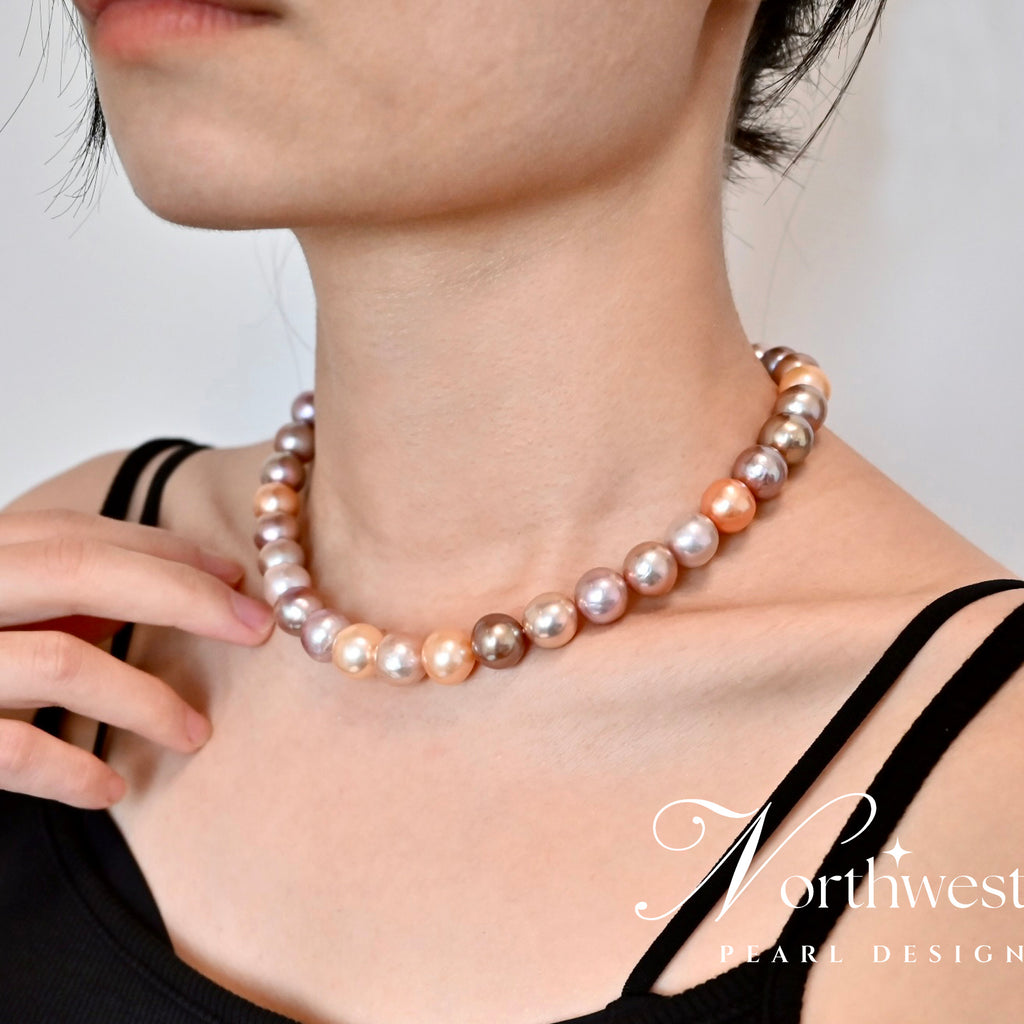Mixed Color Freshwater Pearl Necklace