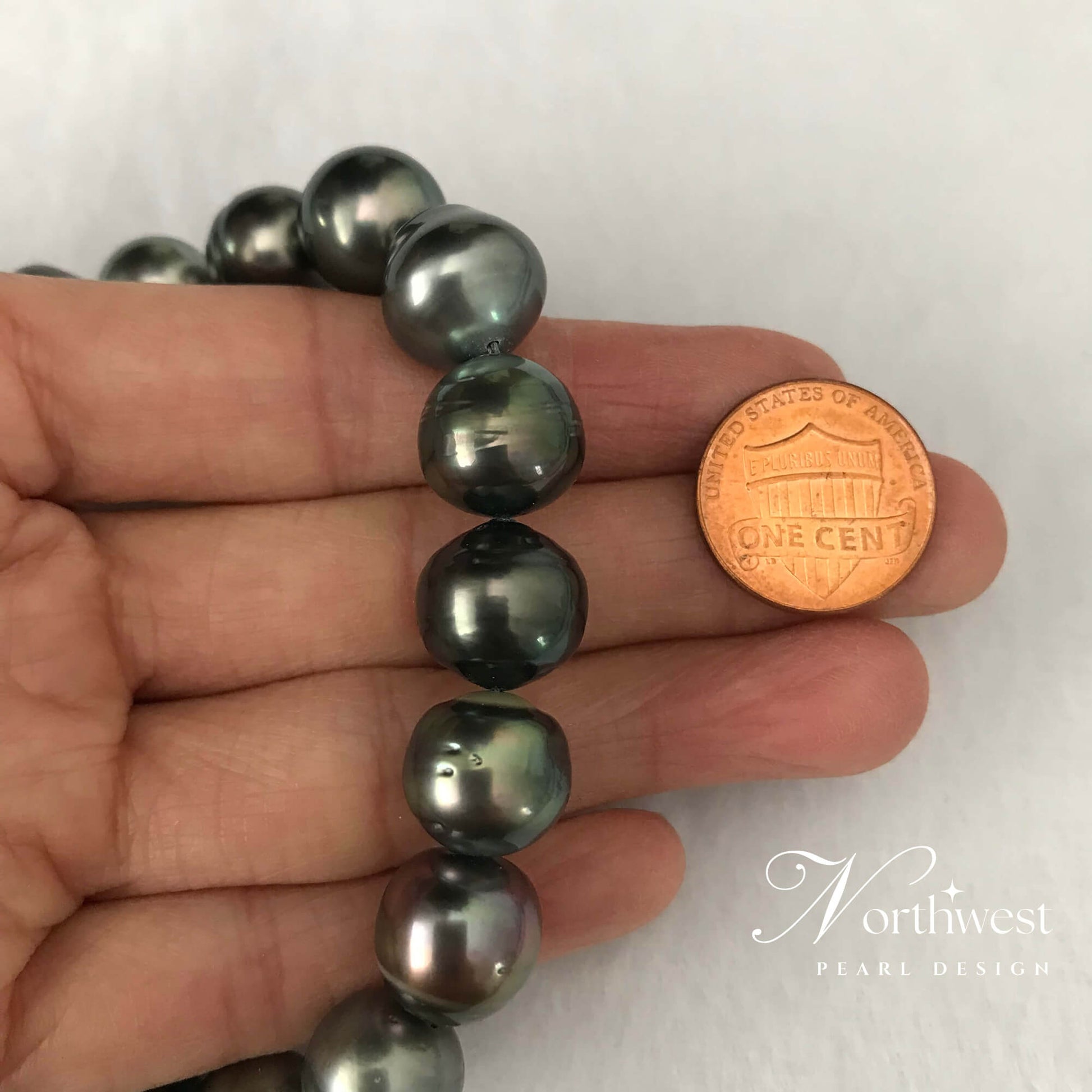 Mixed Color Tahitian Pearl Necklace - Natural Luster