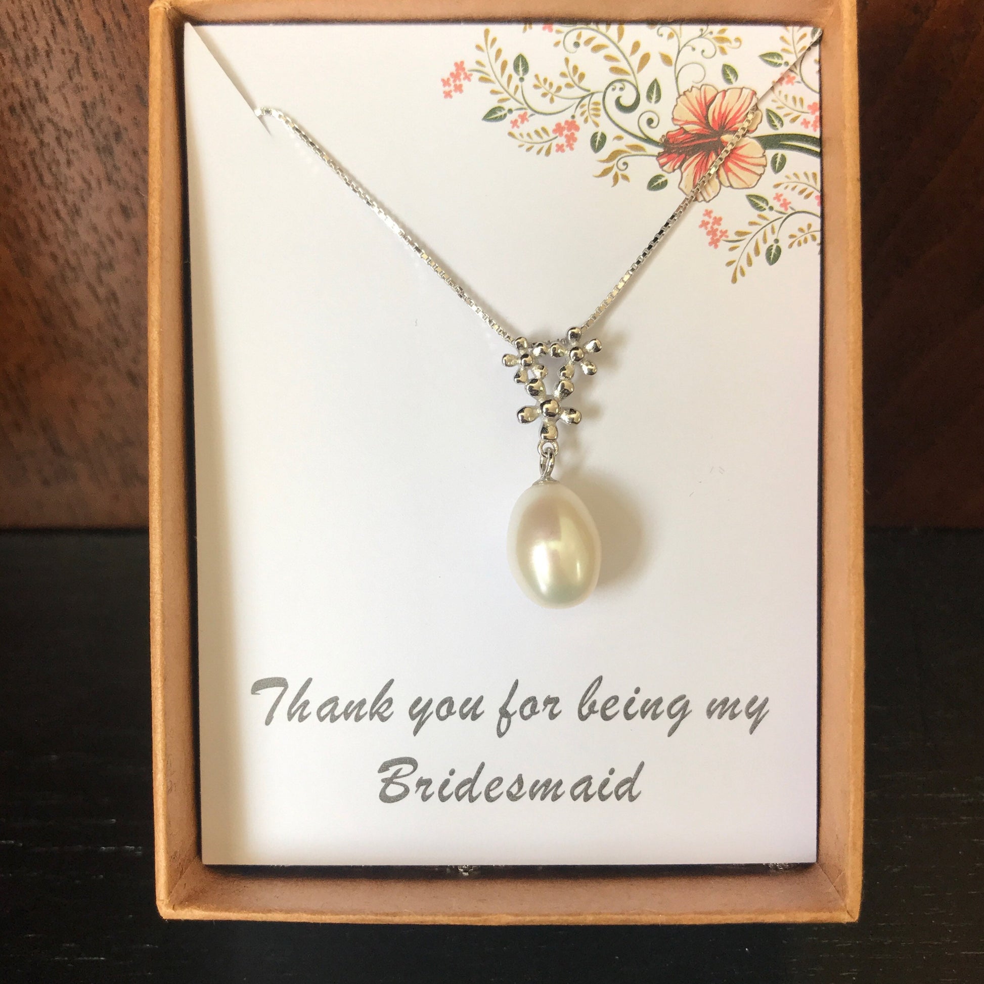 Freshwater Pearl Necklace,Pearl necklace,Wedding pearl necklace,Bridesmaids gift pearl necklace