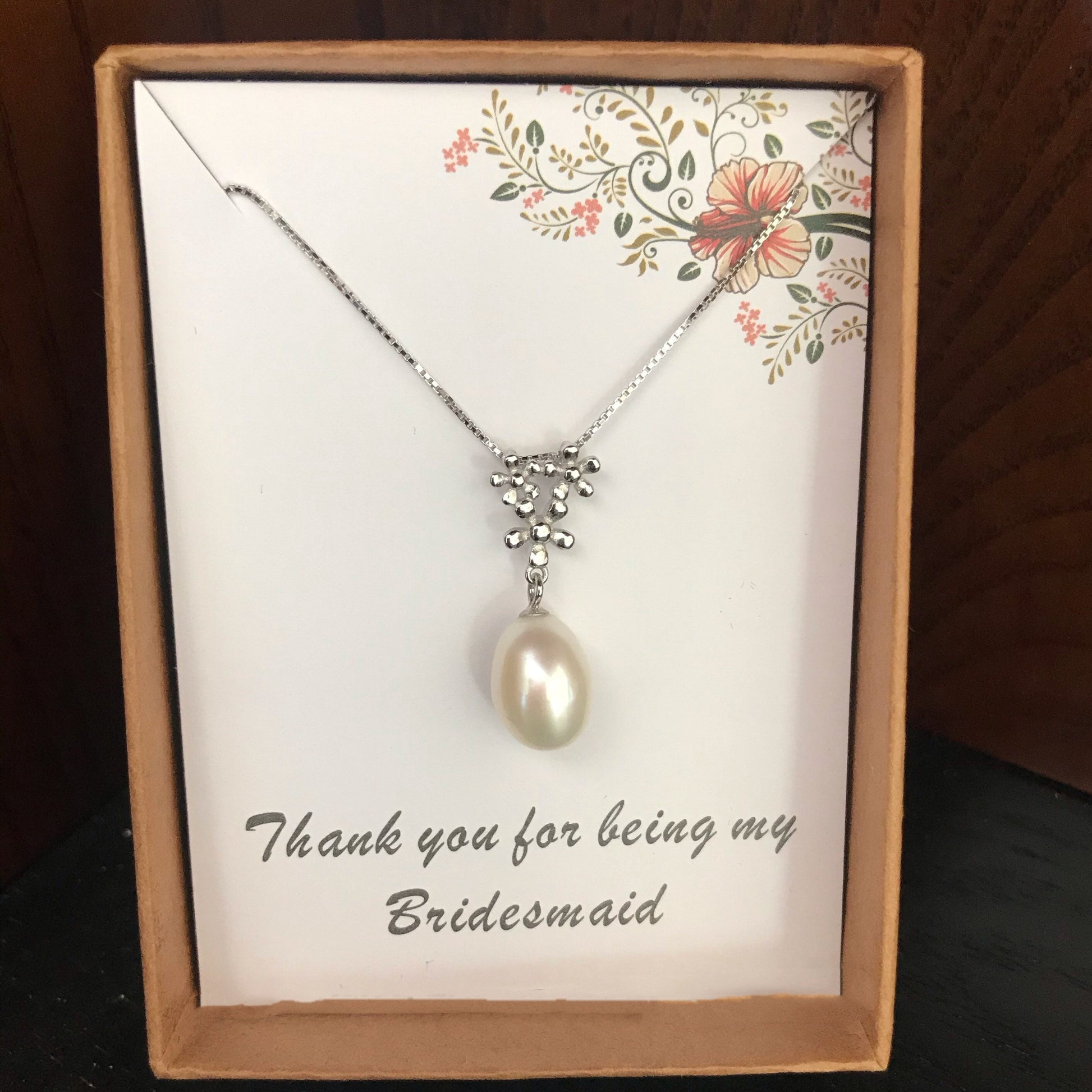 Freshwater Pearl Necklace,Pearl necklace,Wedding pearl necklace,Bridesmaids gift pearl necklace