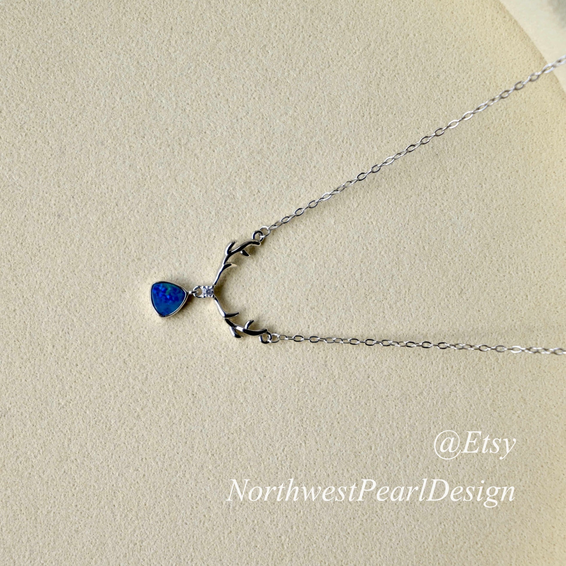 Australian Opal doublet necklace,S925 silver opal pendant,opal necklace,Doublet opal